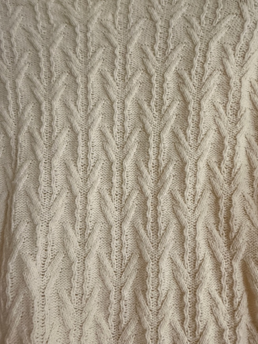 Lucky Brand Ivory Knit Tie-Front Sweater - Picture 6 of 7